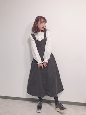 前田希美さん（レディース・158cm）の春コーディネート