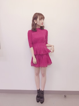 「COCO DEAL（ココディール）のアイテム」を使った、前田希美さん（レディース・158cm）の春コーディネート