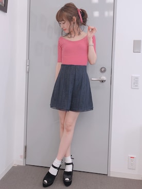 「COCO DEAL（ココディール）のアイテム」を使った、前田希美さん（レディース・158cm）の春コーディネート