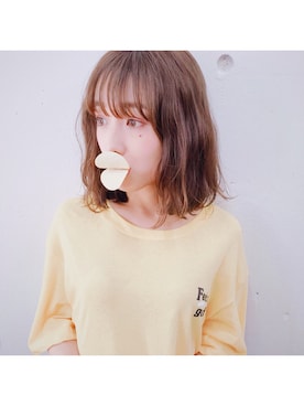 「CHEER CLOSET（チアクローゼット）のアイテム（Tシャツ/カットソー）」を使った、前田希美さん（レディース・158cm）の夏コーディネート