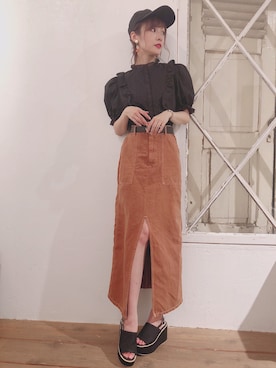 前田希美さん（レディース・158cm）の夏コーディネート