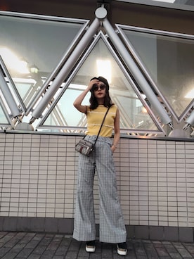 「Another Edition（アナザーエディション）のアイテム（帽子）」を使った、前田希美さん（レディース・158cm）の秋コーディネート