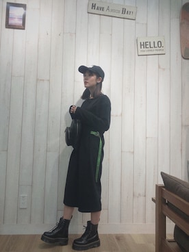 前田希美さん（レディース・158cm）の冬コーディネート