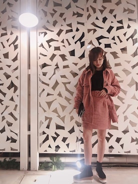 前田希美さん(レディース・158cm)の冬コーディネート