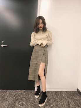 N With エヌウィズ の 脚が脚すぎるスカート スカート Wear