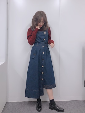 「REDYAZEL（レディアゼル）のアイテム」を使った、前田希美さん（レディース・158cm）の冬コーディネート