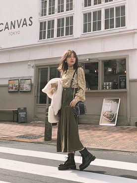 「N WITH.（エヌウィズ）のアイテム」を使った、前田希美さん（レディース・158cm）の冬コーディネート