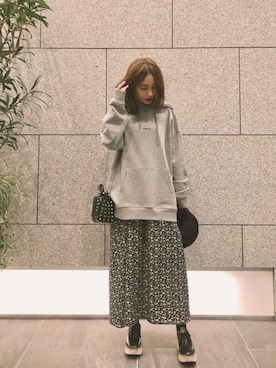 「N WITH.（エヌウィズ）のアイテム（帽子）」を使った、前田希美さん（レディース・158cm）の春コーディネート