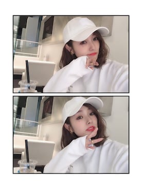 「N WITH.（エヌウィズ）のアイテム（帽子）」を使った、前田希美さん（レディース・158cm）の春コーディネート