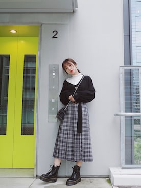 「N WITH.（エヌウィズ）のアイテム」を使った、前田希美さん（レディース・158cm）の夏コーディネート