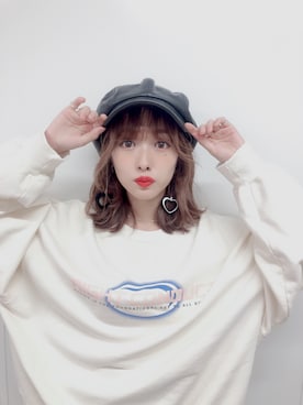 「STYLENANDA（スタイルナンダ）のアイテム（スウェット）」を使った、前田希美さん（レディース・158cm）の秋コーディネート