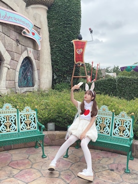 「夢の国」｜前田希美さん（レディース・158cm）の秋コーディネート