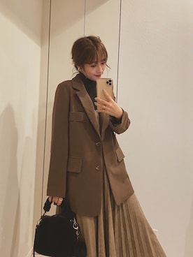 前田希美さん(レディース・158cm)の冬コーディネート