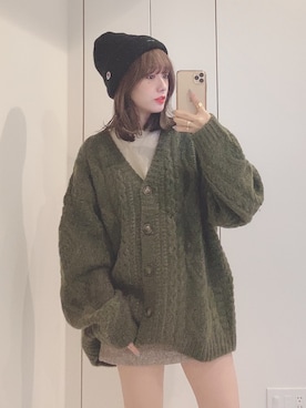 前田希美さん（レディース・158cm）の冬コーディネート