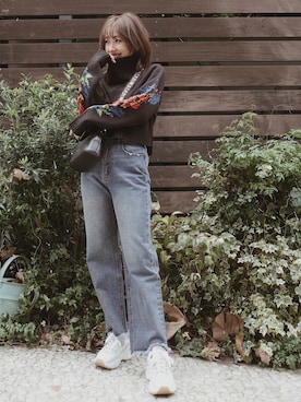 前田希美さん(レディース・158cm)の冬コーディネート