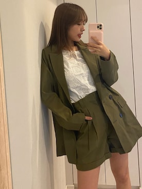 「N WITH.（エヌウィズ）のアイテム」を使った、前田希美さん（レディース・158cm）の春コーディネート