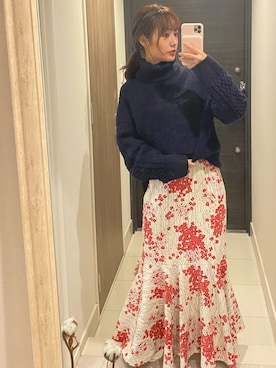 前田希美さん(レディース・158cm)の秋コーディネート