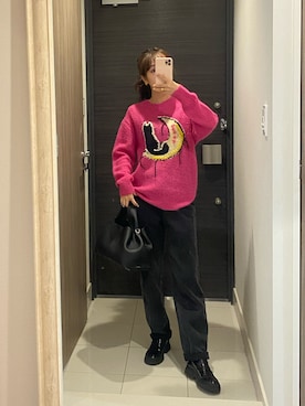 前田希美さん（レディース・158cm）の冬コーディネート