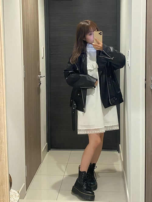 Fano Studios】Oversized PU leather riders jacket FQ20W041