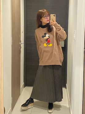 前田希美さん（レディース・158cm）の冬コーディネート