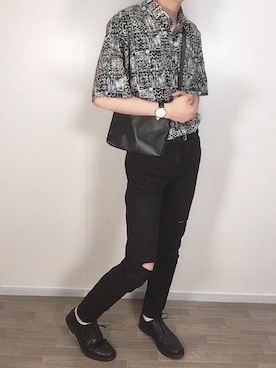「BASQUE magenta（バスクマゼンタ）のアイテム（パンツ）」を使った、yukiさん（メンズ・175cm）の秋コーディネート
