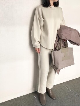 「coca（coca）（コカ）のアイテム（その他アウター）」を使った、micocoさん（レディース・158cm）の冬コーディネート