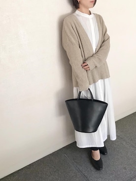 「coca（coca）（コカ）のアイテム（シャツワンピース）」を使った、micocoさん（レディース・158cm）の春コーディネート