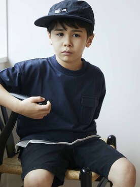 「ママと息子」｜&yamさん（キッズ・120cm）の夏コーディネート
