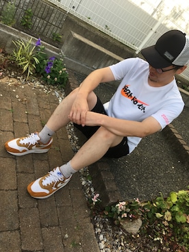 「LOGOS（ロゴス）のアイテム（パンツ）」を使った、垂金権造さん（メンズ・171cm）の夏コーディネート