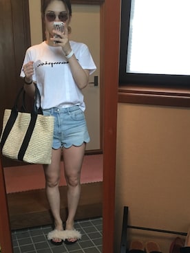 Saori Kobayashiさん(レディース・163cm)の夏コーディネート