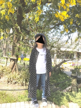 「Right-on（ライトオン）のアイテム（シャツワンピース）」を使った、mariさん（キッズ・110cm）の春コーディネート
