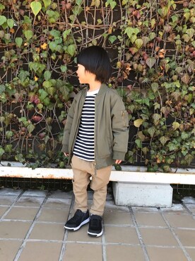 「ワッフル」｜mariさん（キッズ・100cm）の春コーディネート