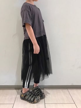 「AIMABLE（エマーブル）のアイテム」を使った、mariさん（キッズ・123cm）の秋コーディネート