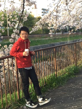 「JOURNAL STANDARD relume（ジャーナルスタンダード　レリューム）のアイテム（マウンテンパーカー）」を使った、yu_kiさん（メンズ・165cm）の春コーディネート