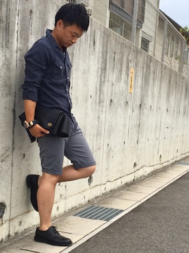 「ネイビー×グレー」｜yu_kiさん（メンズ・165cm・20代）の夏コーディネート