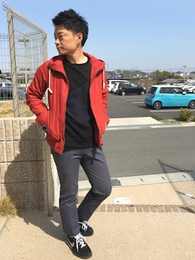 「JOURNAL STANDARD relume（ジャーナルスタンダード　レリューム）のアイテム（マウンテンパーカー）」を使った、yu_kiさん（メンズ・165cm）の春コーディネート