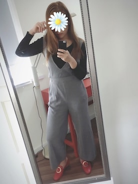 「ALDO（アルド）のアイテム（ローファー）」を使った、Rockaさん（レディース・159cm）の冬コーディネート