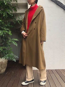 「FIL DE FER（フィルデフェール）のアイテム（パンツ）」を使った、miku.さん（レディース・168cm）の秋コーディネート