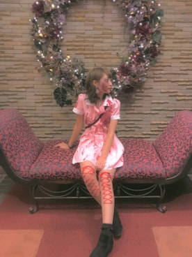 「アイテム（ピアス（両耳用））」を使った、るん ໒꒱· ﾟさん（レディース・163cm・20代）の秋コーディネート