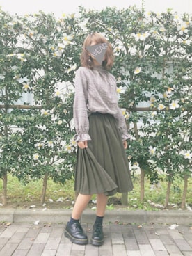「アイテム（ピアス（両耳用））」を使った、るん ໒꒱· ﾟさん（レディース・163cm・20代）の冬コーディネート