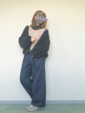 「アイテム（ピアス（両耳用））」を使った、るん ໒꒱· ﾟさん（レディース・163cm・20代）の冬コーディネート