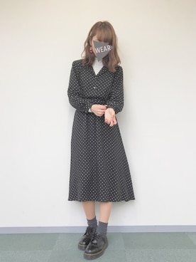 「アイテム（ピアス（両耳用））」を使った、るん ໒꒱· ﾟさん（レディース・163cm・20代）の冬コーディネート