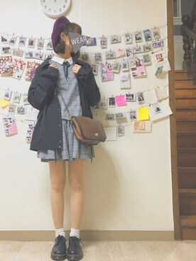 「アイテム（ピアス（両耳用））」を使った、るん ໒꒱· ﾟさん（レディース・163cm・20代）の春コーディネート