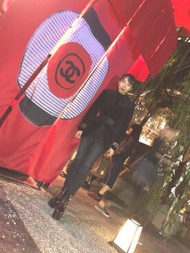 「DOLCE&GABBANA（ドルチェアンドガッバーナ）のアイテム（ジャケット/アウター）」を使った、よしさん（レディース・153cm）の秋コーディネート