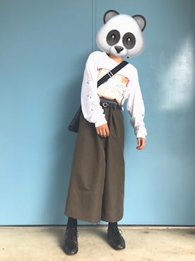 「SHUTTLE（シャトル）のアイテム」を使った、pandaさん（メンズ・170cm）の秋コーディネート