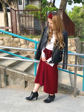 「3色コーデ」｜「アイテム（その他）」を使った、Yuuriさん（レディース・148cm）の春コーディネート