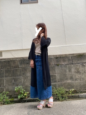 「ロンクスカート」｜「アイテム（腕時計）」を使った、Yuuriさん（レディース・148cm）の夏コーディネート