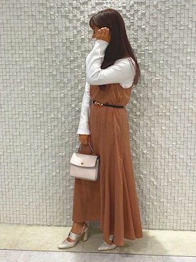 「シアーワンピース」｜「アイテム（腕時計）」を使った、Yuuriさん（レディース・148cm）の秋コーディネート