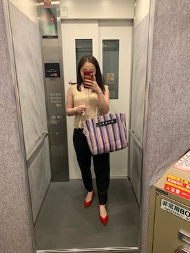 「yangany（ヤンガニー）のアイテム」を使った、kurikohさん（レディース・156cm）の夏コーディネート