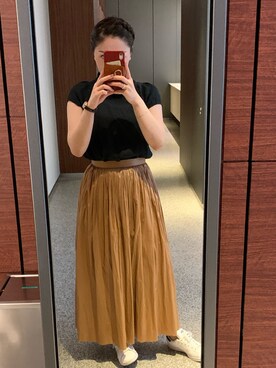 Sacai（サカイ）のスカート（ベージュ系）を使った人気ファッション